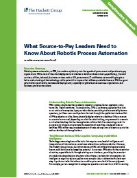 What Source-to-Pay Leaders Need to Know About Robotic Process Automation