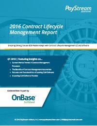 2016 Contract Lifecycle Management Report